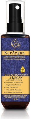 Just Peachy KerArgan Keratin Argan Oil Vitamin E Smoothing & Detangling Leave In Spray(100 ml)