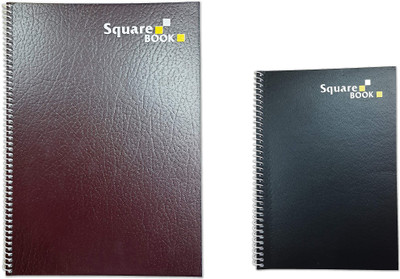 LRS Notebook Assorted Notebook box 100 Pages(Black, Pack of 2)