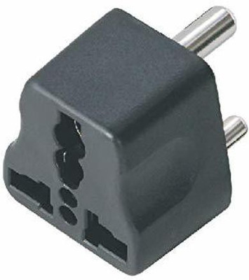 EmmEmm India Universal Conversion Plug/Adapter for India & South Africa Three Pin Plug(Black)