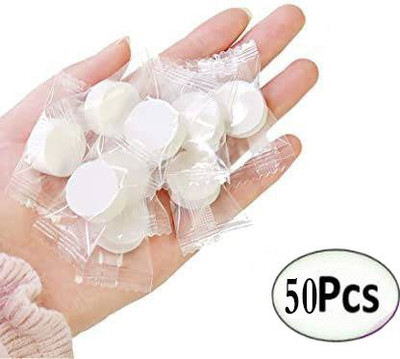 Ruchi World Magic Compressed Facial Lotion Tissue DIY Spa Face Mask PACK OF 50 Coin Tissues ](50 Tissues)