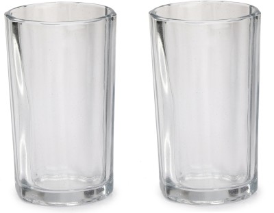 AFAST (Pack of 2) Multi-Purpose Beaver Tumbler Drinking Glass Set for Home Use (Set Of 2) -GG031 Glass Set Water/Juice Glass(180 ml, Glass, Clear)