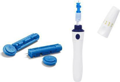 Wellstar Premium Lancing Device & 100 Glucometer Lancets Glucometer Lancets(100)