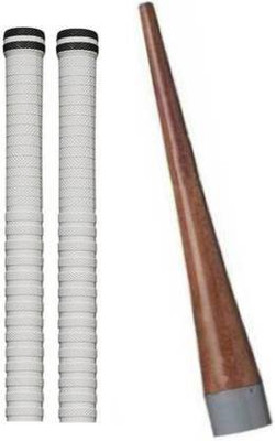 DAYAL ENTERPRISES cricket grip white + 1 wooden gripper Super Tacky(Pack of 1)