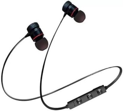 MARYAM MAGNET SPORT Neckband Wireless With Mic Headphones/Earphones Bluetooth Headset(Black, In the Ear)