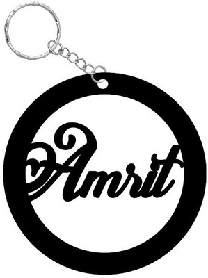 SY Gifts SYG Amrit Name Keychain 396 Key Chain