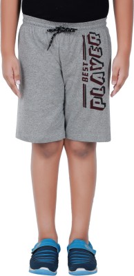 Sevnix Short For Boys Casual Printed Pure Cotton(Grey, Pack of 1)