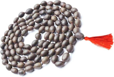 A1 Laxmi Ganesh Kamal Gatta Mala with 108 Lotus Seed KamalGatta Japa Mala Rosary Beads Pooja Beeds Wood Chain Wood Chain