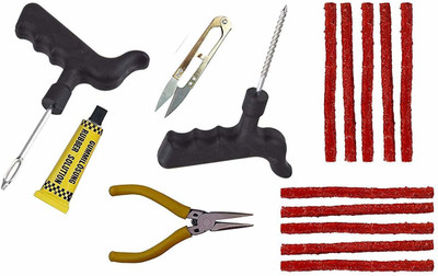 SRPHERE Cars,Bikes Tubeless Tyre Full Set Puncture Repair Kit Tubeless Tyre Puncture Repair Kit