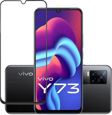 ANCHI Edge To Edge Tempered Glass for Easy Install Full Screen Coverage Tempered Glass Screen Guard Protector 11D for VIVO Y73(Pack of 1)