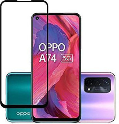 COVJ Tempered Glass Guard for Oppo A77 5G Tempered Glass Edge-to-Edge 6D Screen Protector With Installation Kit(Pack of 1)
