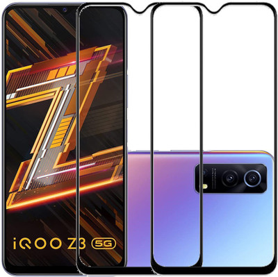 VIGHNAD Edge To Edge Tempered Glass for IQOO Z6 5G(Pack of 1)