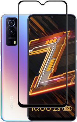 VIGHNAD Edge To Edge Tempered Glass for IQOO Z6 5G(Pack of 1)
