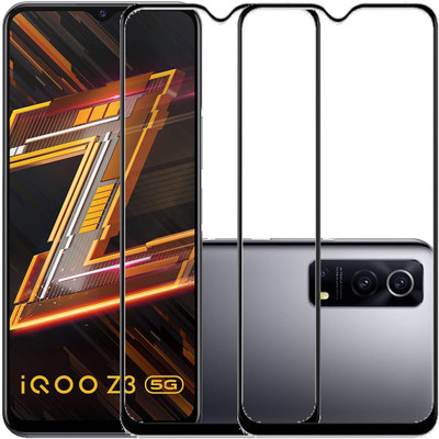 VIGHNAD Edge To Edge Tempered Glass for IQOO Z6 5G(Pack of 1)