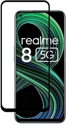 TESPARK Edge To Edge Tempered Glass for Realme 8 5G(Pack of 1)