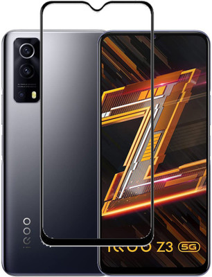 ECMERED Edge To Edge Tempered Glass for VIVO IQOO Z3(Pack of 1)