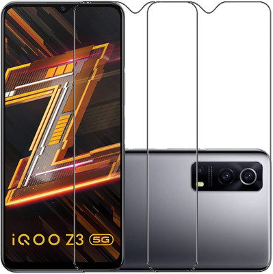 ECMERED Tempered Glass Guard for iQOO Z3, VIVO IQOO Z3 5G(Pack of 2)