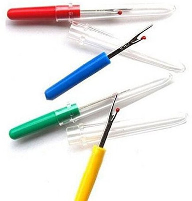 PMW Seam Ripper - Stitch Opener - Sewing Craft Tool with Cover - Pack of 4 Seam Ripper