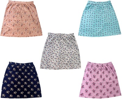 IndiWeaves Printed Girls Regular Multicolor Skirt