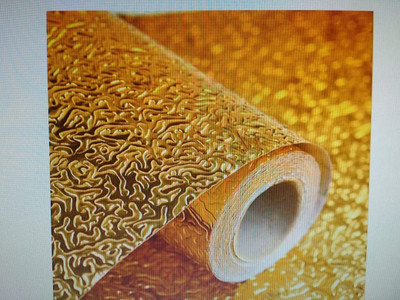 SeaRegal Foils Abstract Gold Wallpaper(L x W: 200 cm x 60 cm)
