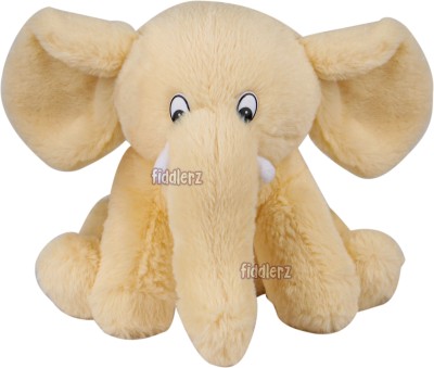FIDDLERZ Stuffed Plush Toy Cute Elephant Soft Teddy Bear Toy Cartoon Animal Doll for Kids Babies Boys Girls & Birthday Return Gift ( Beige - 9 Inch )  - 9 inch(Beige)