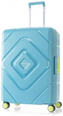 AMERICAN TOURISTER Trigard polypropylene Larg trolley bag scuba blue 66 Cm Check-in Suitcase - 24 inch