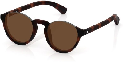 TITAN Round Sunglasses(For Men, Brown)