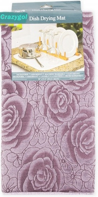CRAZYGOL Square Pack of 1 Table Placemat(Pink, Fiber)