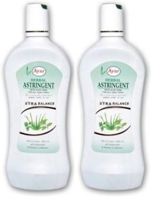 Ayur Astringent 1000 (combo of 2, 500ml) Men & Women(1000 ml)