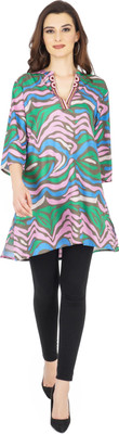TSM Casual Printed, Embroidered Women Multicolor Top