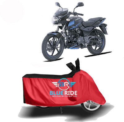 BLOERIDE Two Wheeler Cover for Bajaj(Pulsar 150 DTS-i, Red, Black)