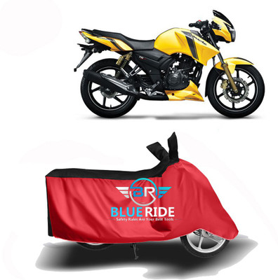 BLORIDE Two Wheeler Cover for TVS(Apache, Red, Black)