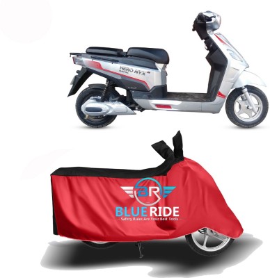 BLORIDE Two Wheeler Cover for Hero Electric(Electric NYX, Red, Black)