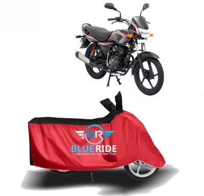 BLUERDE Two Wheeler Cover for Bajaj(Platina 125, Red, Black)