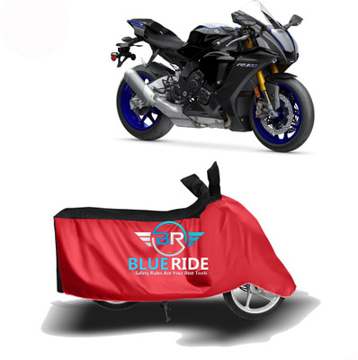 BLORIDE Two Wheeler Cover for Yamaha(YZF R1M, Red, Black)