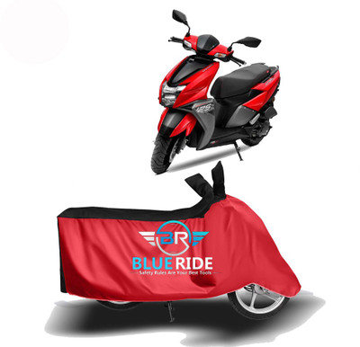 BLUERDE Two Wheeler Cover for TVS(Ntorq 125, Red, Black)