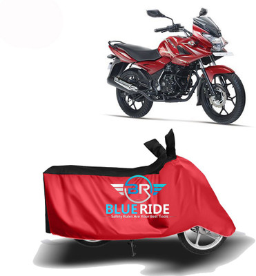 BLUERDE Two Wheeler Cover for Bajaj(Discover 150 s, Red, Black)