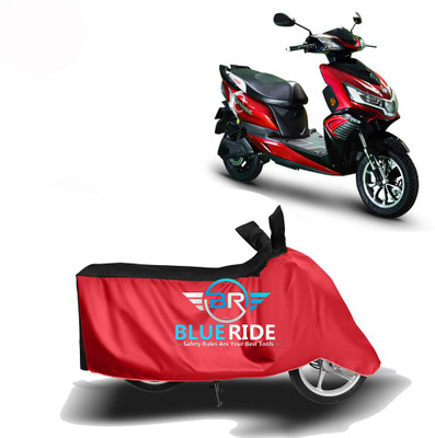 THE REAL ARV Waterproof Two Wheeler Cover for Okinawa(Praise, Red, Black)