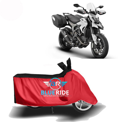BLOERIDE Two Wheeler Cover for Ducati(Hyperstrada, Red, Black)