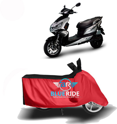 BLOERIDE Two Wheeler Cover for Okinawa(i-Praise, Red, Black)