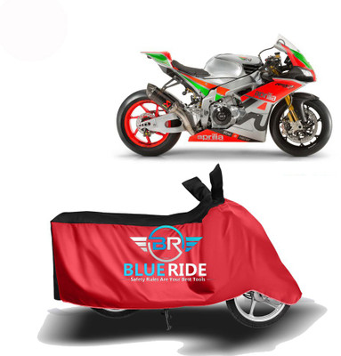 BLOERIDE Two Wheeler Cover for Aprilia(RSV4, Red, Black)