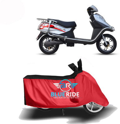 BLOERIDE Two Wheeler Cover for Hero Electric(Electric Flash, Red, Black)