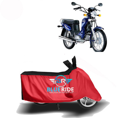 BLOERIDE Two Wheeler Cover for Kinetic(Luna, Red, Black)