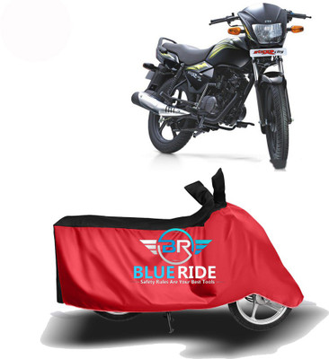 BLOERIDE Two Wheeler Cover for TVS(Star City, Red, Black)