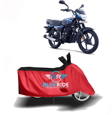BLORIDE Two Wheeler Cover for Bajaj(CT100, Red, Black)