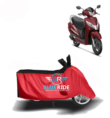 BLOERIDE Two Wheeler Cover for Honda(Activa, Red, Black)