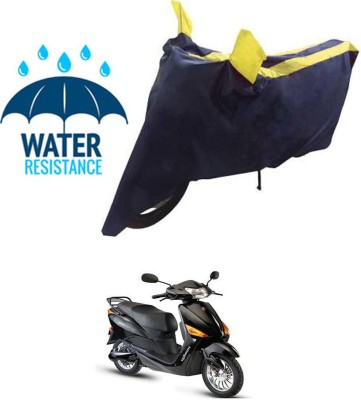 RONISH Waterproof Two Wheeler Cover for Hero(Electric Optima, Black, Yellow)