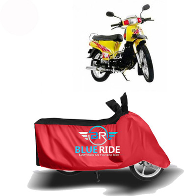 BLOERIDE Two Wheeler Cover for Kinetic(K4, Red, Black)