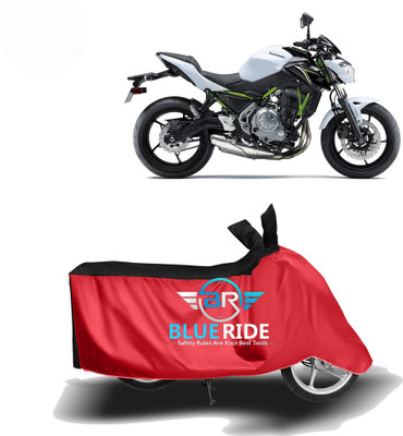 BLOERIDE Two Wheeler Cover for Kawasaki(Z650, Red, Black)
