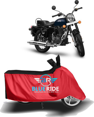 BLOERIDE Two Wheeler Cover for Royal Enfield(Bullet Electra Twinspark, Red, Black)