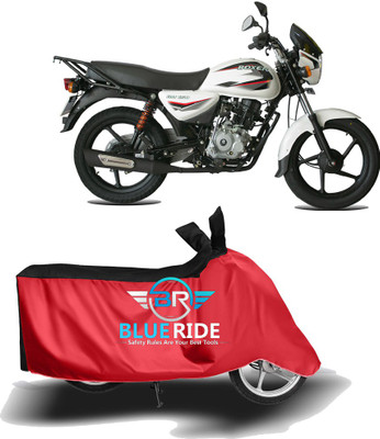 BLOERIDE Two Wheeler Cover for Bajaj(Boxer BM 150, Red, Black)